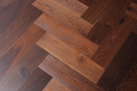 0403A、B-人字炭化刷油橡木A&B-14X127X508mm